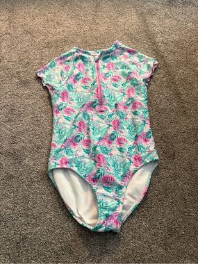 More Than Magic Tropical One-Piece Swimsuit Sz M(7/8)